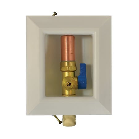Jones Stephens Icemaker Box, Quarter Turn Valve with Water Hammer Arrestor, CPVC Connection, Lead Free B05926LF